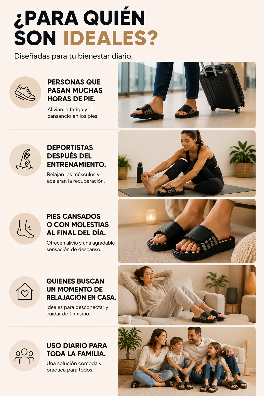 MASAJEADOR DE PIES SANDALIAS + ENVIO GRATIS