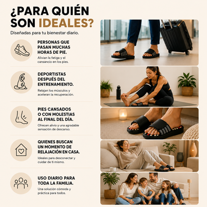 MASAJEADOR DE PIES SANDALIAS + ENVIO GRATIS