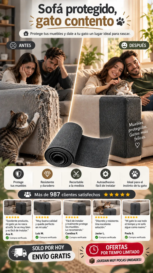 Rascador adhesivo para gatos