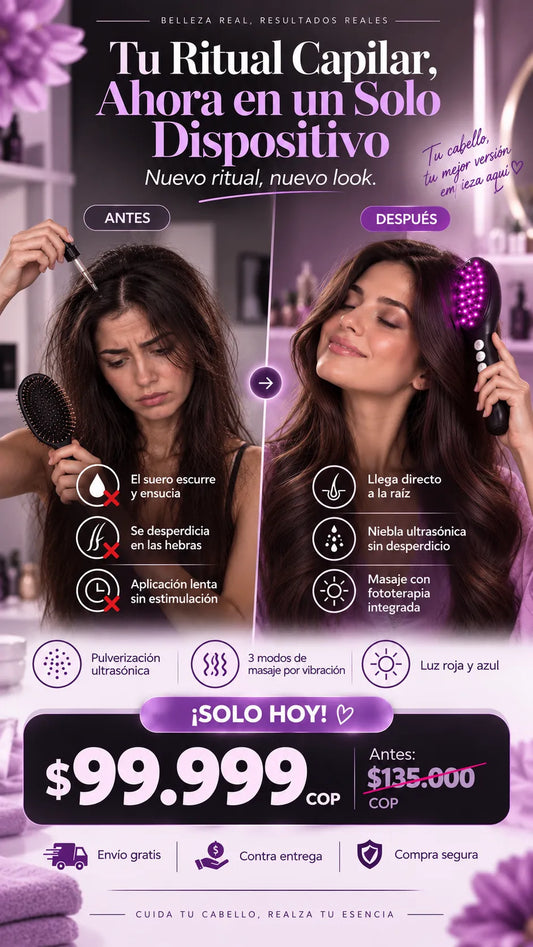 cepillo vaporizador infrarrojo