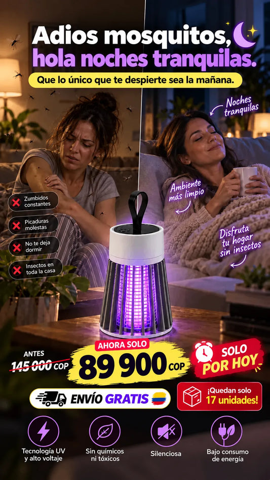 lampara matamoscas